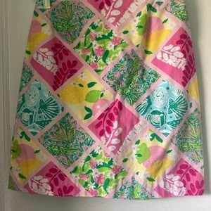 Lilly Pulitzer white label size 4  patchwork print.